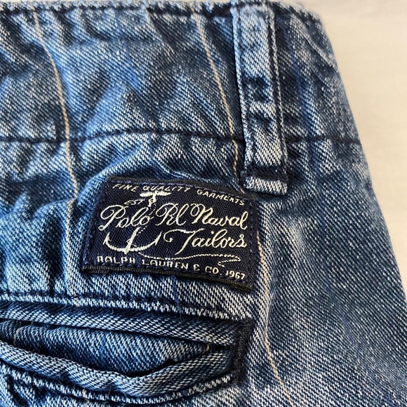 Polo Ralph Lauren Women's Thin Stripe Blue Jeans Size 6 - Picture 3 of 15